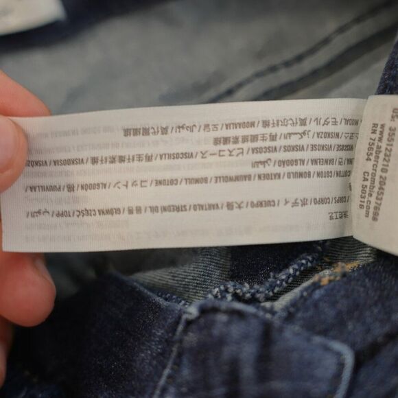 Hollister Curvy High Rise Jegging Legging Blue Denim Jeans 26 / 29 Distressed Fa - Picture 7 of 7